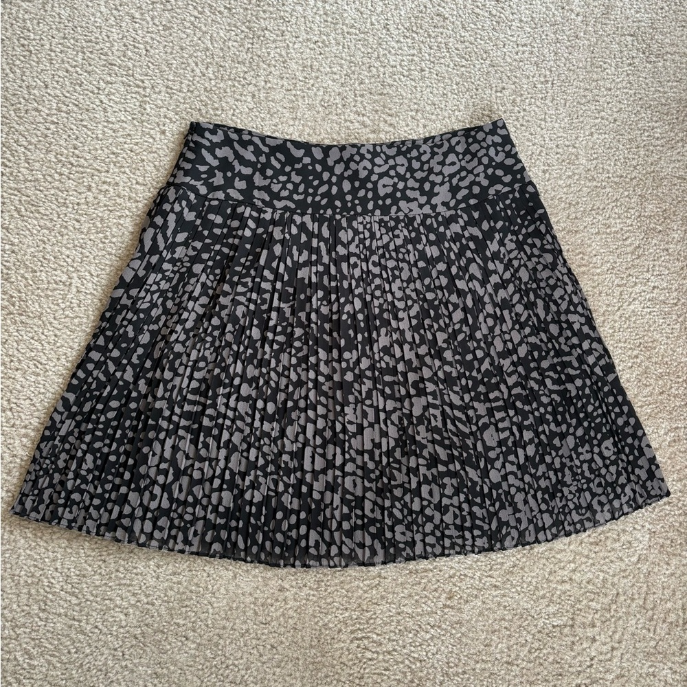 NWT Loft A-Line Pleated Cheetah Leopard Print Skirt